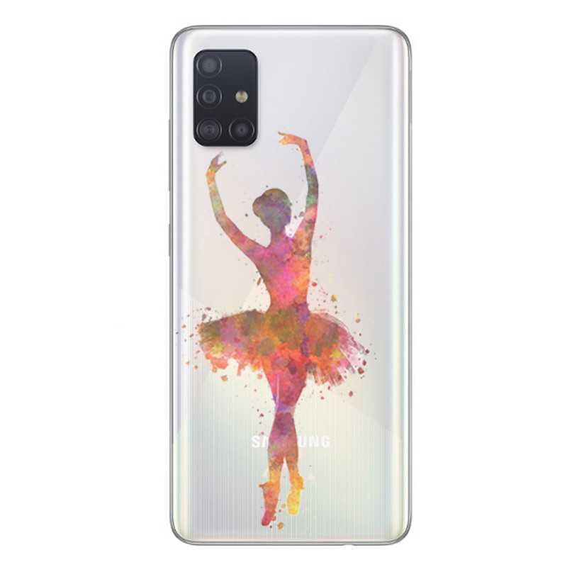 Coque transparente pour Samsung Galaxy A51 Danseuse etoile