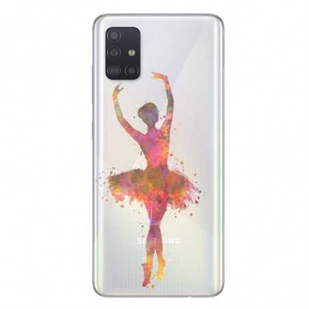 Coque transparente pour Samsung Galaxy A51 Danseuse etoile