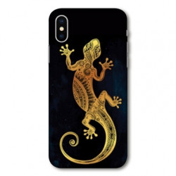 Coque pour Samsung Galaxy A01 Animaux Maori lezard noir