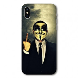 Coque pour Samsung Galaxy A01 Anonymous doigt