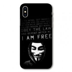 Coque pour Samsung Galaxy A01 Anonymous I am free