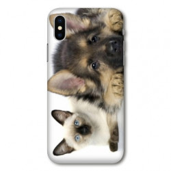 Coque pour Samsung Galaxy A01 Chien vs chat