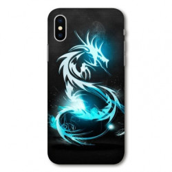 Coque pour Samsung Galaxy A01 Dragon Bleu