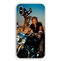 Coque pour Samsung Galaxy A01 Johnny Hallyday Moto
