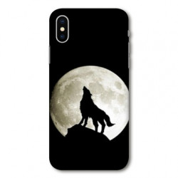 Coque pour Samsung Galaxy A01 Loup Noir