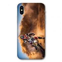 Coque pour Samsung Galaxy A01 Moto Cross Blanc