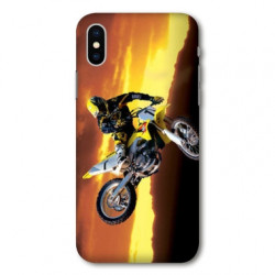 Coque pour Samsung Galaxy A01 Moto Cross Noir