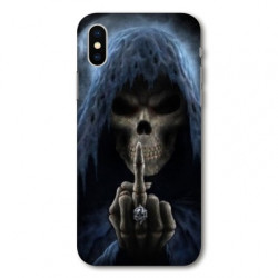 Coque pour Samsung Galaxy A01 tete de mort Doigt