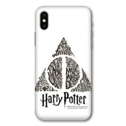 Coque pour Samsung Galaxy A01 WB License harry potter pattern triangle Blanc