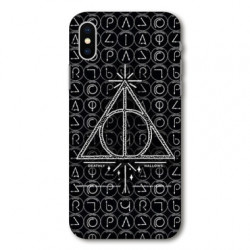 Coque pour Samsung Galaxy A01 WB License harry potter pattern triangle noir
