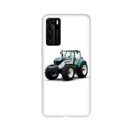 Coque pour Huawei P40 Agriculture Tracteur Blanc