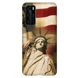 Coque pour Huawei P40 Amerique USA Statue liberté