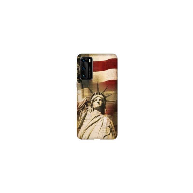 Coque pour Huawei P40 Amerique USA Statue liberté