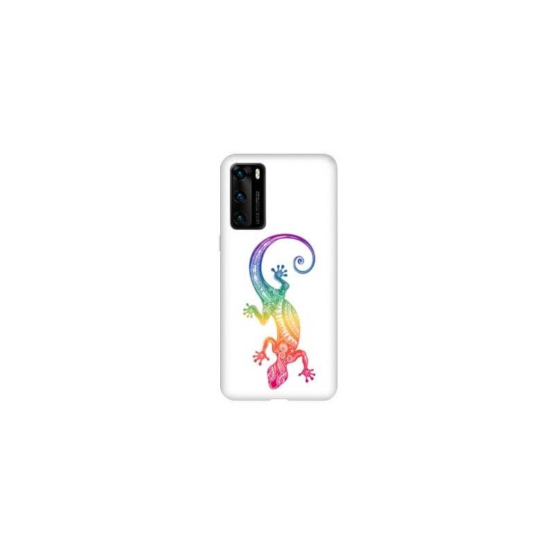 Coque pour Huawei P40 Animaux Maori Salamandre color