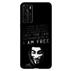 Coque pour Huawei P40 Anonymous I am free