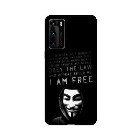 Coque pour Huawei P40 Anonymous I am free