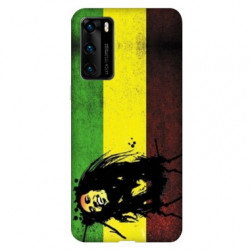 Coque pour Huawei P40 Bob Marley Drapeau