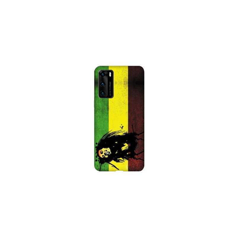 Coque pour Huawei P40 Bob Marley Drapeau