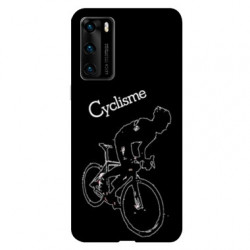 Coque pour Huawei P40 Cyclisme Ombre blanche