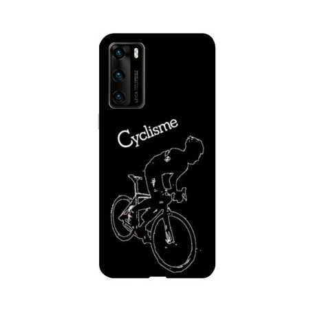 Coque pour Huawei P40 Cyclisme Ombre blanche