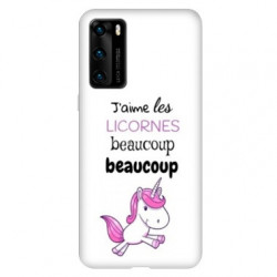 Coque pour Huawei P40 Decale licornes