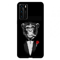 Coque pour Huawei P40 Decale Singe Mafia