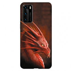 Coque pour Huawei P40 Dragon Rouge