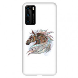 Coque pour Huawei P40 Ethniques Cheval Color B