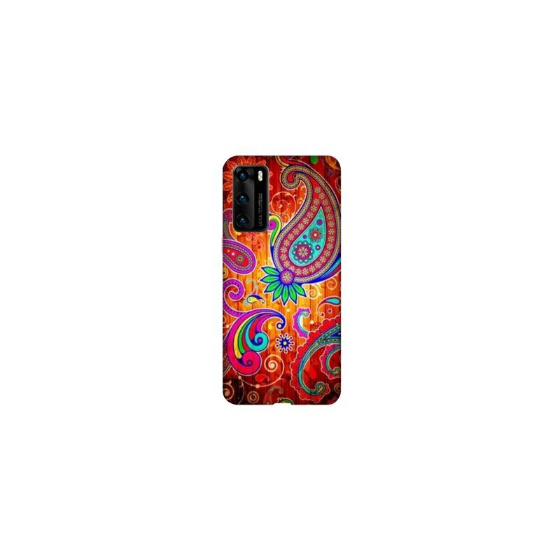 Coque pour Huawei P40 fleur psychedelic