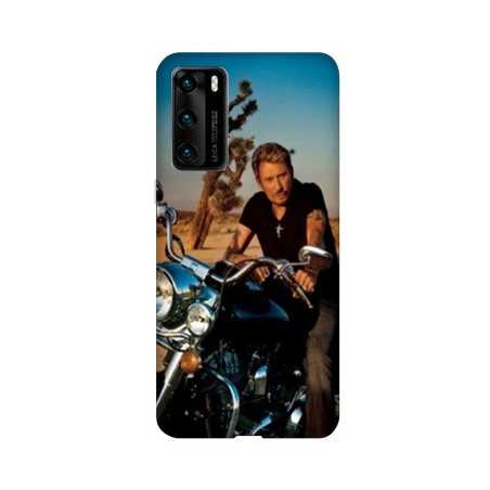 Coque pour Huawei P40 Johnny Hallyday Moto