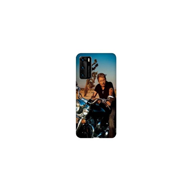Coque pour Huawei P40 Johnny Hallyday Moto
