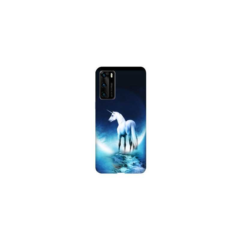 Coque pour Huawei P40 Licorne Lune