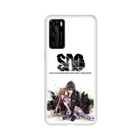 Coque pour Huawei P40 Manga SAO sword Art Online blanc