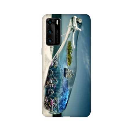 Coque pour Huawei P40 Mer Bouteille