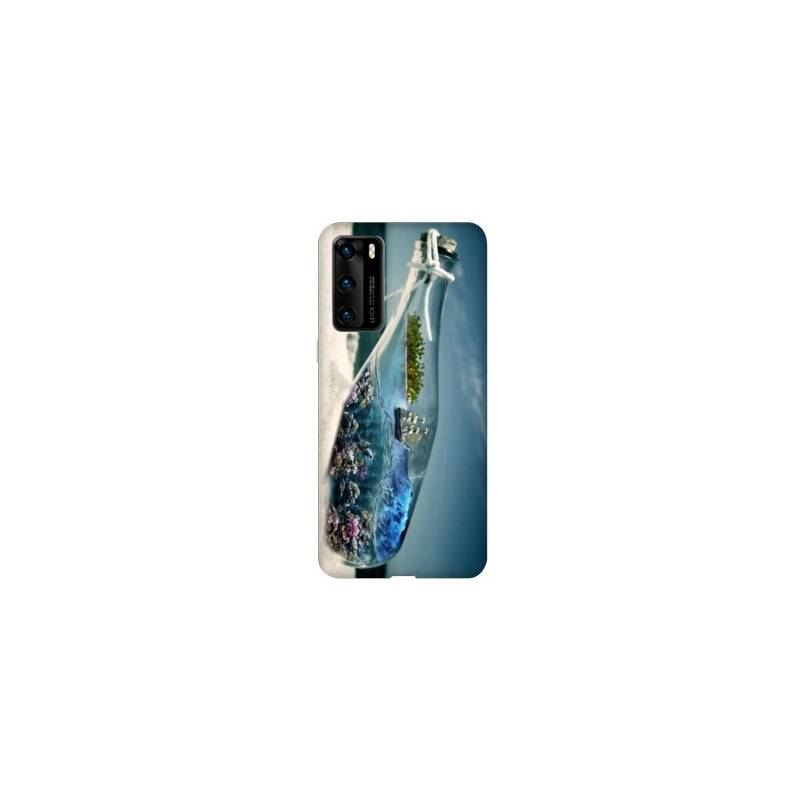 Coque pour Huawei P40 Mer Bouteille