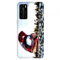 Coque pour Huawei P40 Moto Casque Cross