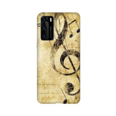 Coque pour Huawei P40 Musique clé sol vintage
