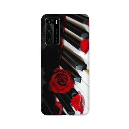 Coque pour Huawei P40 Musique Rose Piano