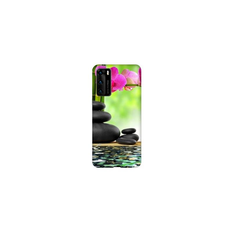 Coque pour Huawei P40 orchidee eau
