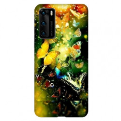 Coque pour Huawei P40 papillons papillon jaune
