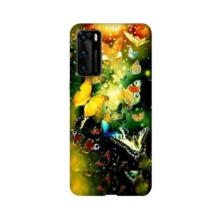 Coque pour Huawei P40 papillons papillon jaune