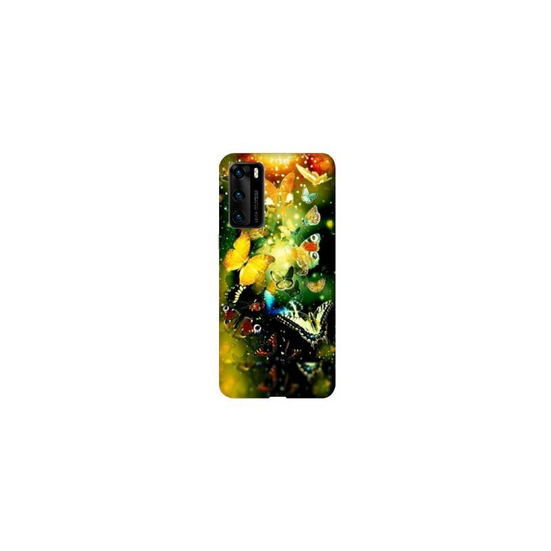 Coque pour Huawei P40 papillons papillon jaune