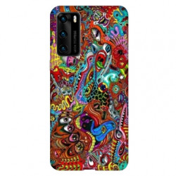 Coque pour Huawei P40 Psychedelic Yeux