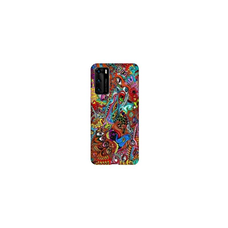 Coque pour Huawei P40 Psychedelic Yeux