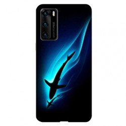 Coque pour Huawei P40 Requin Noir