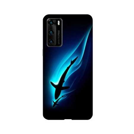Coque pour Huawei P40 Requin Noir