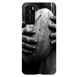 Coque pour Huawei P40 Rugby ballon vintage