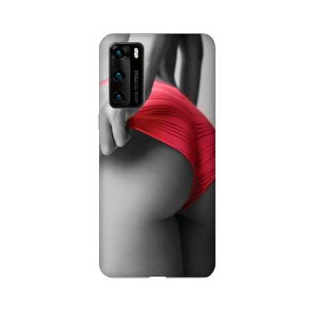 Coque pour Huawei P40 Sexy tanga rouge