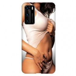 Coque pour Huawei P40 Sexy tee shirt blanc