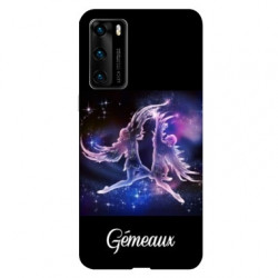 Coque pour Huawei P40 signe zodiaque 2 Gémeaux